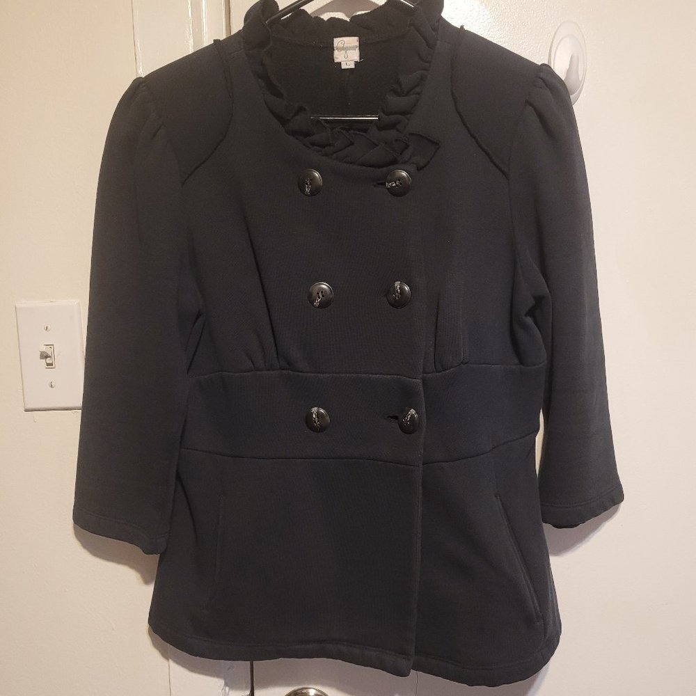 Aqua Black Jacket Size L